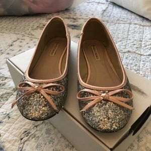 Glitter Ballet Flats